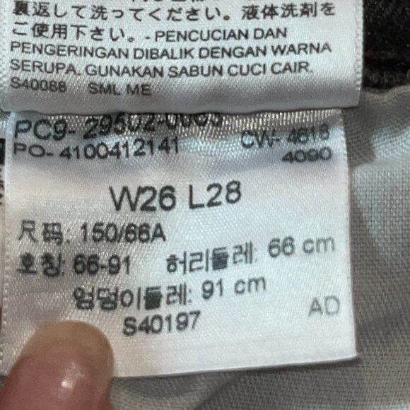 LEVI'S BIG E 501's Skinny - Faded Black Wash - Premium Denim - W26 L 28 - Picture 12 of 16